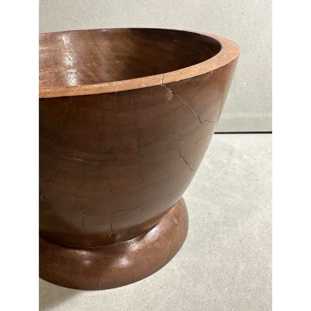 Vintage Wooden‎ Bowl With Lid
